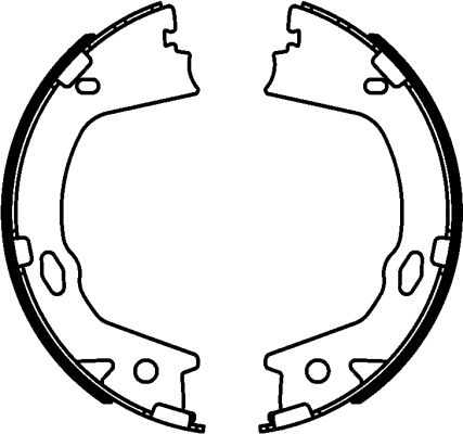 TEXTAR 91078000 Bremsbackensatz, Feststellbremse