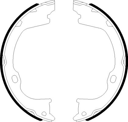 TEXTAR 91078500 Bremsbackensatz, Feststellbremse