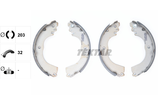 TEXTAR 91078800 Bremsbackensatz