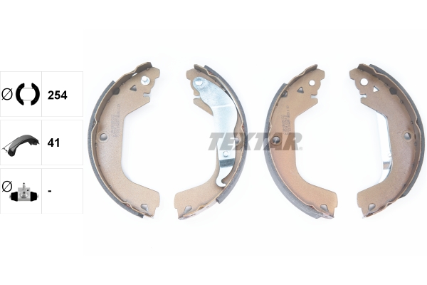 TEXTAR 91079100 Bremsbackensatz
