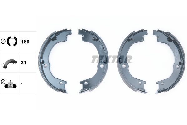 TEXTAR 91079600 Bremsbackensatz, Feststellbremse