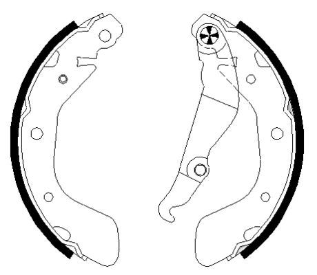 TEXTAR 91079900 Bremsbackensatz