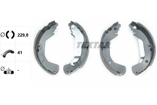 TEXTAR 91080200 Bremsbackensatz