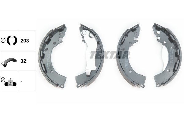 TEXTAR 91080800 Bremsbackensatz