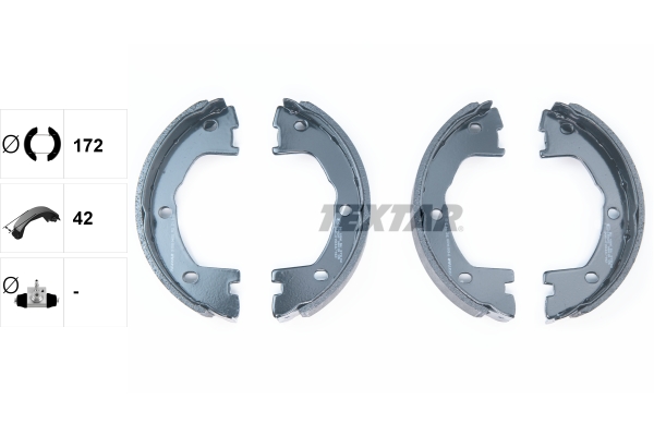 TEXTAR 91081400 Bremsbackensatz, Feststellbremse