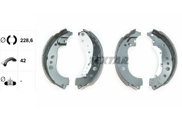 TEXTAR 91081700 Bremsbackensatz
