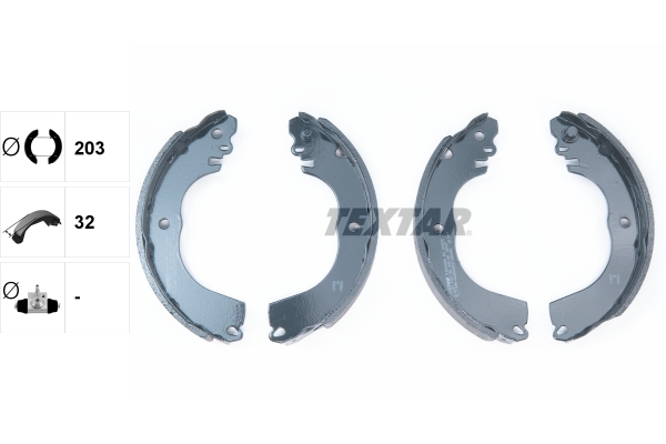 TEXTAR 91081900 Bremsesko sett