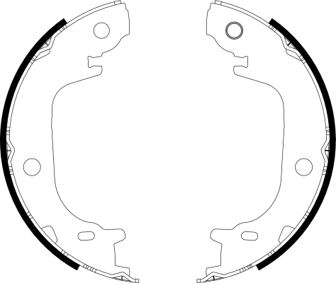 TEXTAR 91082100 Bremsbackensatz, Feststellbremse