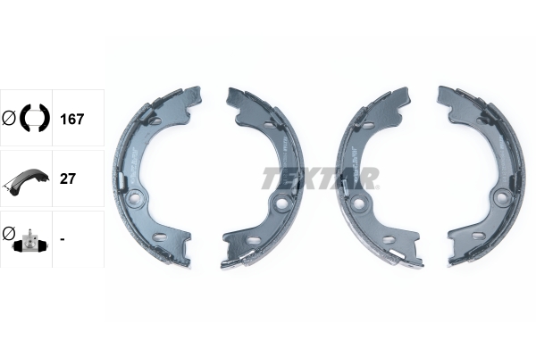 TEXTAR 91082400 Bremsbackensatz, Feststellbremse