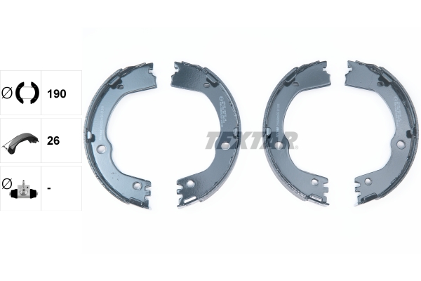 TEXTAR 91082500 Bremsbackensatz, Feststellbremse
