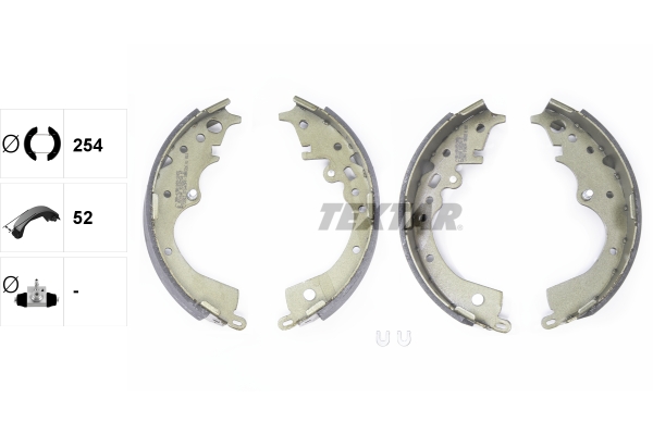 TEXTAR 91083700 Bremsbackensatz