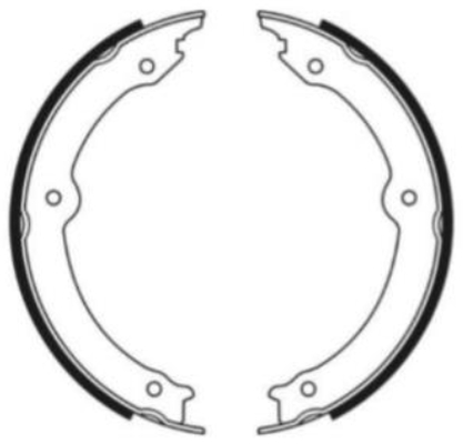 TEXTAR 91087100 Bremsbackensatz, Feststellbremse