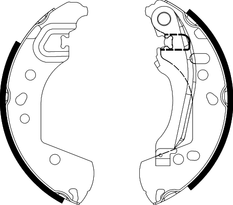 TEXTAR 91088300 Σετ σιαγόνων φρένων for FIAT