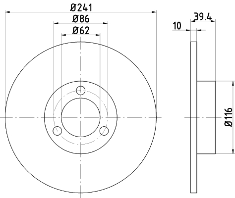 TEXTAR 92016400 Bremsscheibe