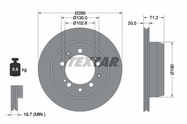 TEXTAR 92021200 Bremsscheibe