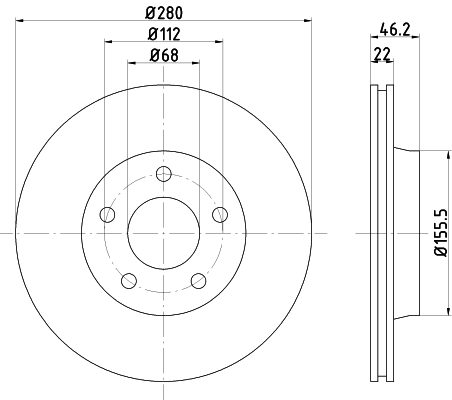 TEXTAR 92025800 Bremsscheibe