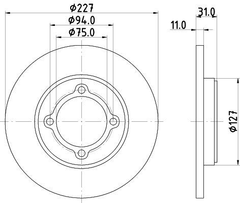 TEXTAR 92028200 Bremsscheibe