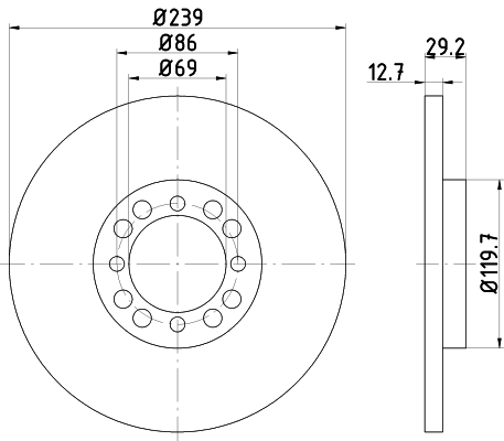 TEXTAR 92031000 Bremsscheibe