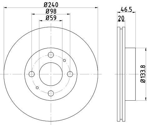 TEXTAR 92034300 Bremsscheibe