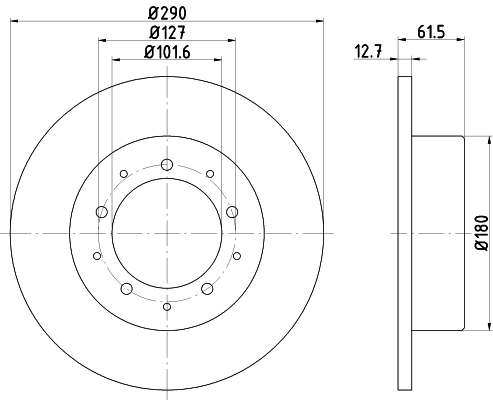 TEXTAR 92040705 PRO+ Δισκόπλακα for LAND ROVER