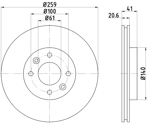 TEXTAR 92054900 Bremsscheibe