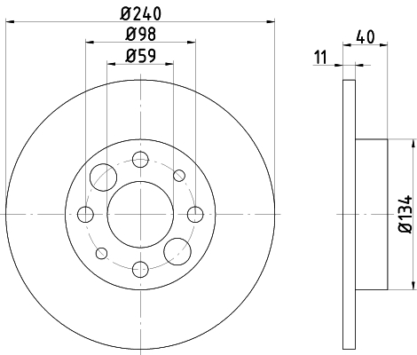 TEXTAR 92061200 Bremsscheibe