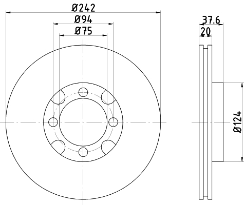 TEXTAR 92061800 Bremsscheibe