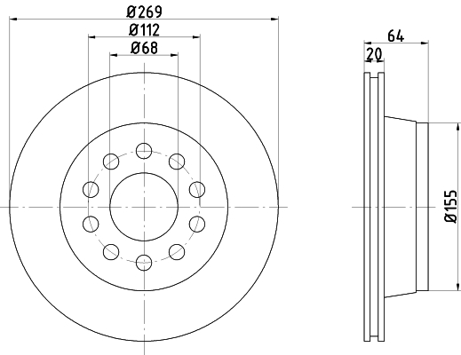 TEXTAR 92072900 Bremsscheibe