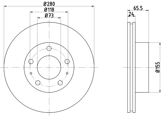 TEXTAR 92073803 PRO Bremsscheibe