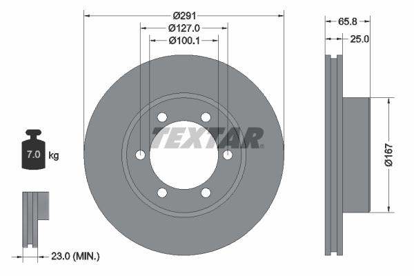 TEXTAR 92082700 Bremsscheibe
