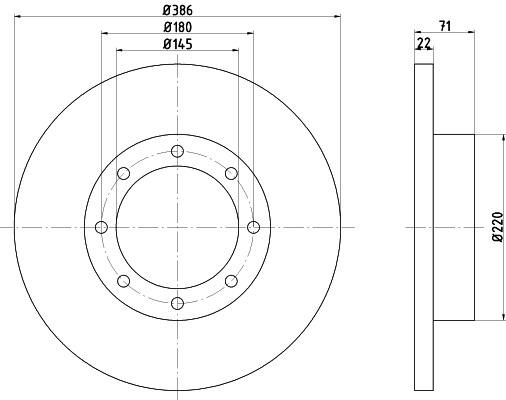 TEXTAR 93085600 Bremsscheibe