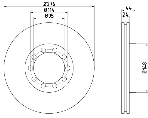 TEXTAR 93085700 Bremsscheibe
