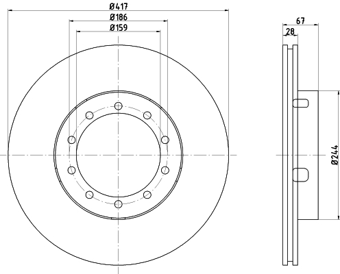 TEXTAR 93101100 Bremsscheibe