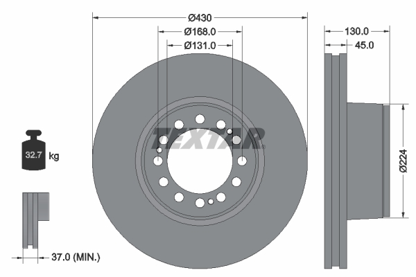 TEXTAR 93101800 Bremsscheibe