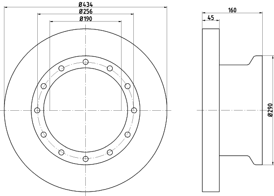 TEXTAR 93105100 Bremsscheibe