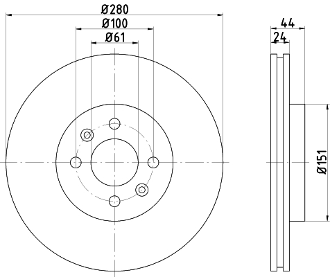 TEXTAR 92113903 PRO Bremsscheibe
