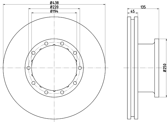 TEXTAR 93117800 Bremsscheibe