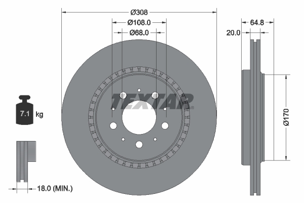 TEXTAR 92126803 PRO Brake...