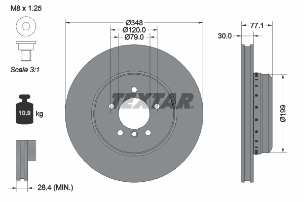 TEXTAR 92141825 PRO+ Bremsscheibe