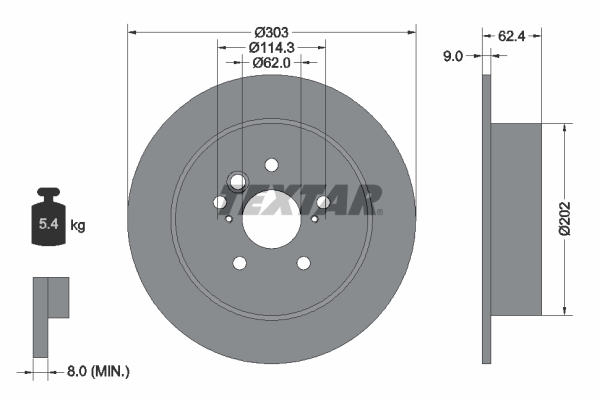 TEXTAR 92144103 PRO Brake...