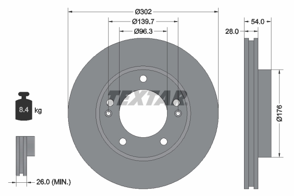 TEXTAR 92147303 PRO Brake...