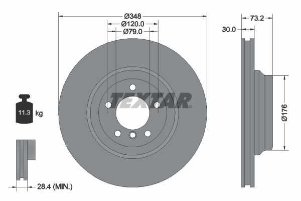 TEXTAR 92155305 PRO+ Bremsscheibe