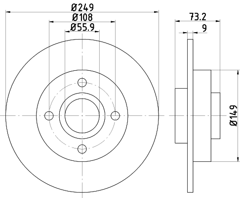 TEXTAR 92168600 Bremsscheibe