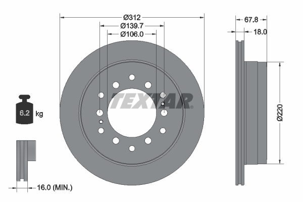 TEXTAR 92170103 PRO Brake...