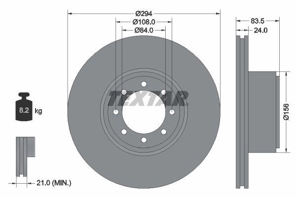 TEXTAR 93175300 Bremsscheibe