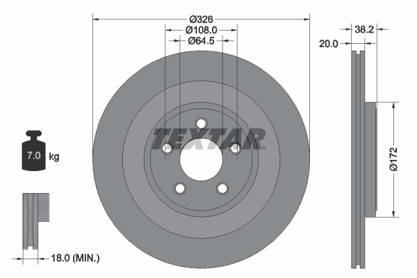 TEXTAR 92178005 PRO+ Brake...