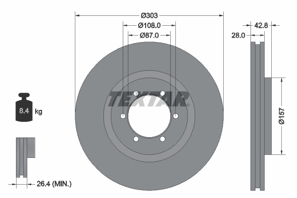 TEXTAR 92180003 PRO Brake...