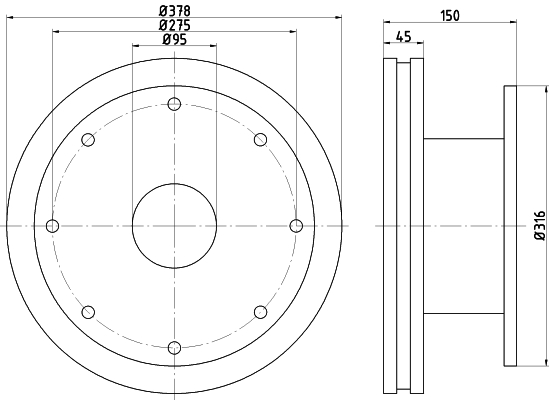 TEXTAR 93192800 Bremsscheibe