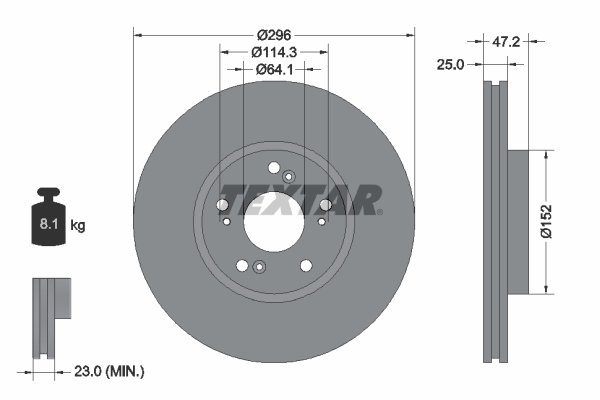 TEXTAR 92195000 Bremsscheibe