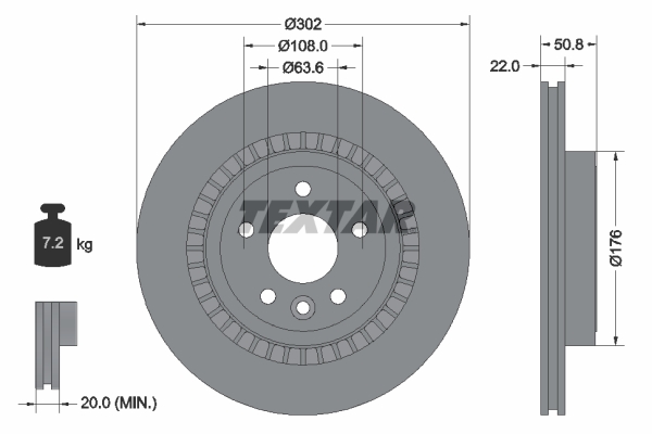 TEXTAR 92196403 PRO Disc frana